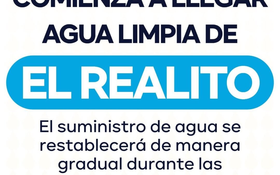 Comienza a llegar agua limpia de “El Realito”: INTERAPAS